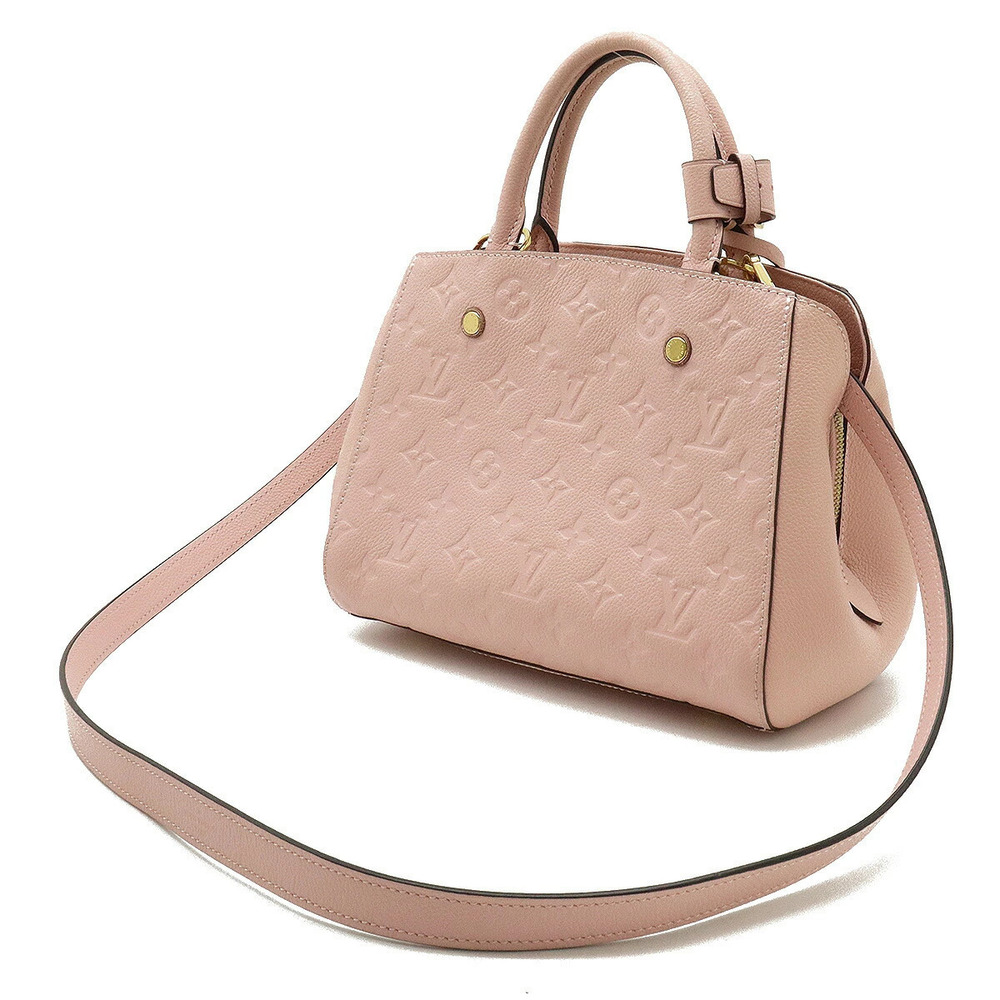 Louis Vuitton Pink Monogram 2way Empreinte Rose Bag Shoulder Montaigne Pink
